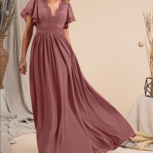 Azazie Tuluum Bridesmaid Dress in Dusty Rose